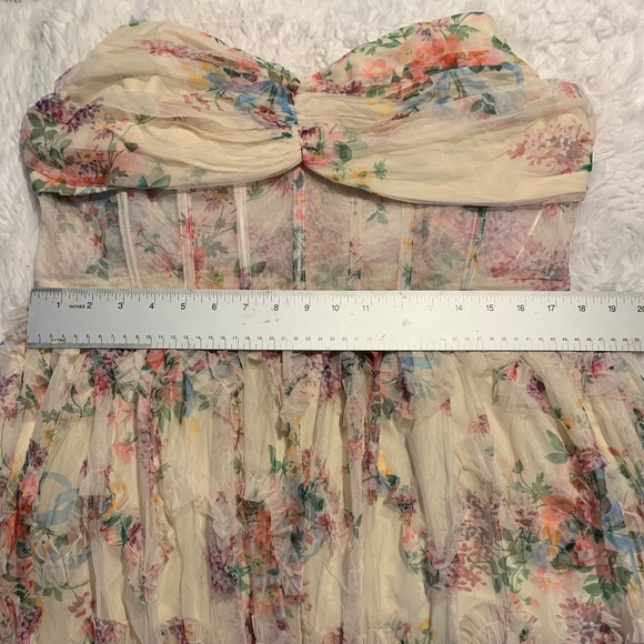 Floral Strapless Maxi Dress - Picture 10 of 12